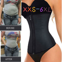 Corset Zipper Under Bust Waist Trainer