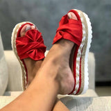 Women Summer Bow-Knot Platform Sandals